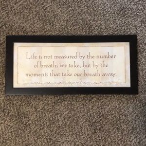 Life Quote wall decor